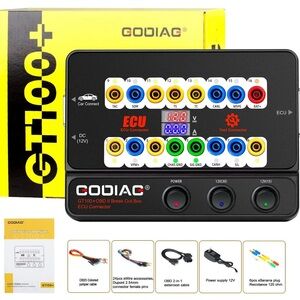 GODIAG GT100+ Pro OBDII Breakout Box E-CU Connector Electronic Current Display